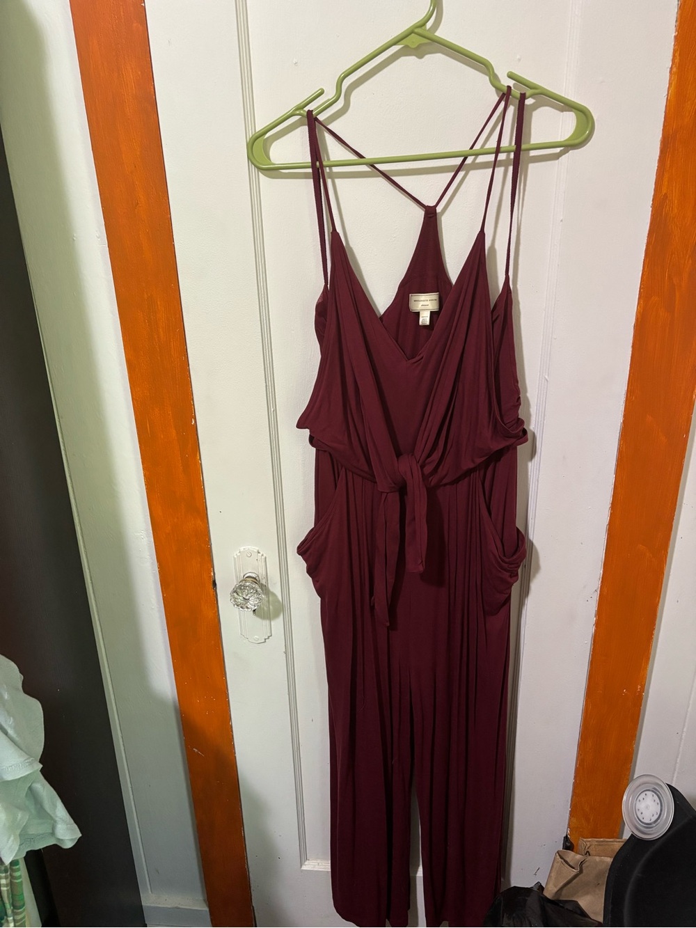 Moulinette Soeurs Deep Wine Sleeveless Jumpsuit